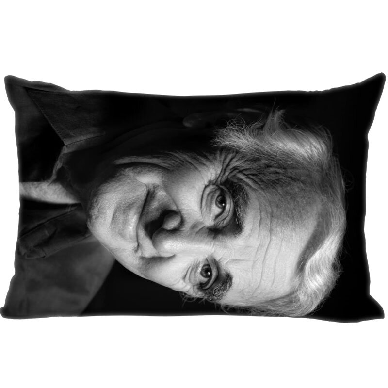 الممثل تشارلز Aznavour مزدوجة الوجهين مستطيل المخدة مع سستة ديكور المنزل أريكة المخدة الوسائد غطاء وسادة