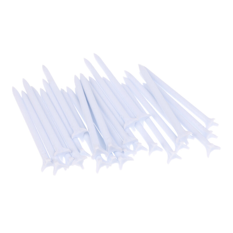 MagiDeal 25 قطع دائم 82 مللي متر البلاستيك جولف تيز مجموعة إكسسوارات الغولف الأبيض