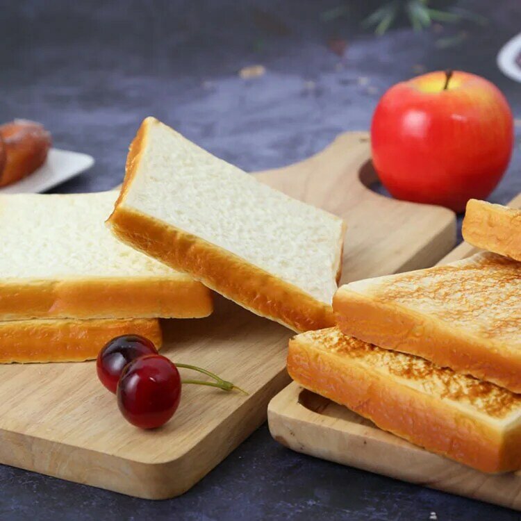 الاصطناعي الغذاء وهمية الخبز نخب شريحة بولي bread الخبز الغذاء اللعب المطبخ اللعب متجر التصوير الدعائم نموذج