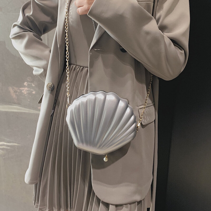 حقائب كروس للنساء بتصميم صدفة للكتف موديل 2021 حقيبة سهرة عصرية جديدة للنساء حقيبة للسهرة للنساء
