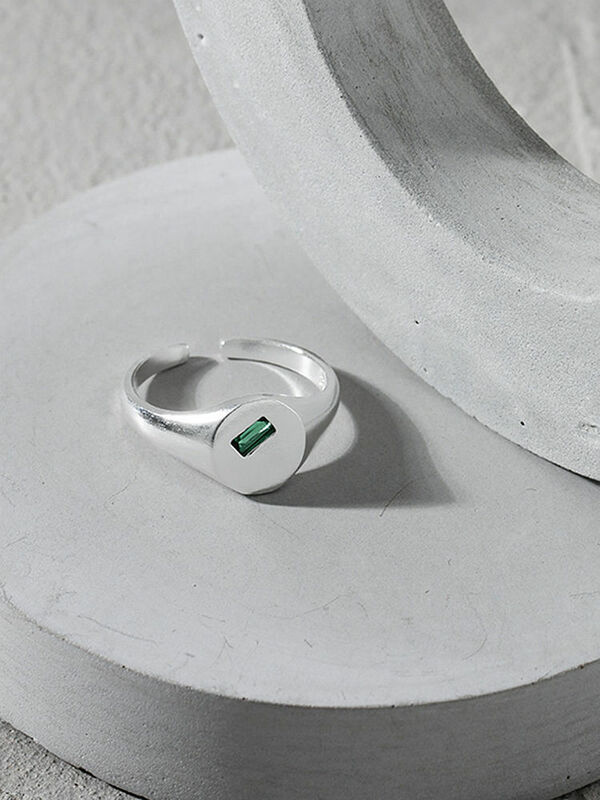 S'STEEL 925 فضة تصميم هندسي مايكرو الزركون الملمس افتتاح حلقة قابل للتعديل هدايا للنساء مجوهرات الزفاف الاتجاه