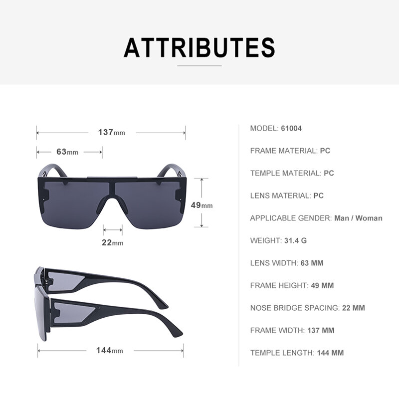 موضة شبه بدون إطار مربع النظارات الشمسية النساء 2021 الفاخرة العلامة التجارية مصمم عصري نظارات شمسية مسطحة الرجال القيادة ظلال مكبرة
