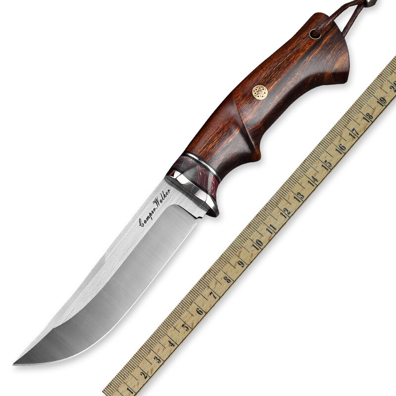 Ally اليدوية M390 مسحوق الصلب ثابت سكين عالية الجودة مقبض خشبي شارب في الهواء الطلق سكينة سرفايفل التخييم الصيد سكينة قطع