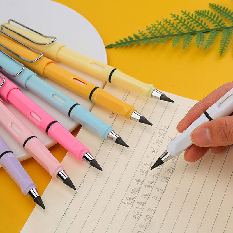 1 قطعة من قلم رصاص الأبدي قلم رصاص لانهائي التكنولوجيا بدون قلم معدني قلم رصاص سحري بدون قلم رصاص شحذ