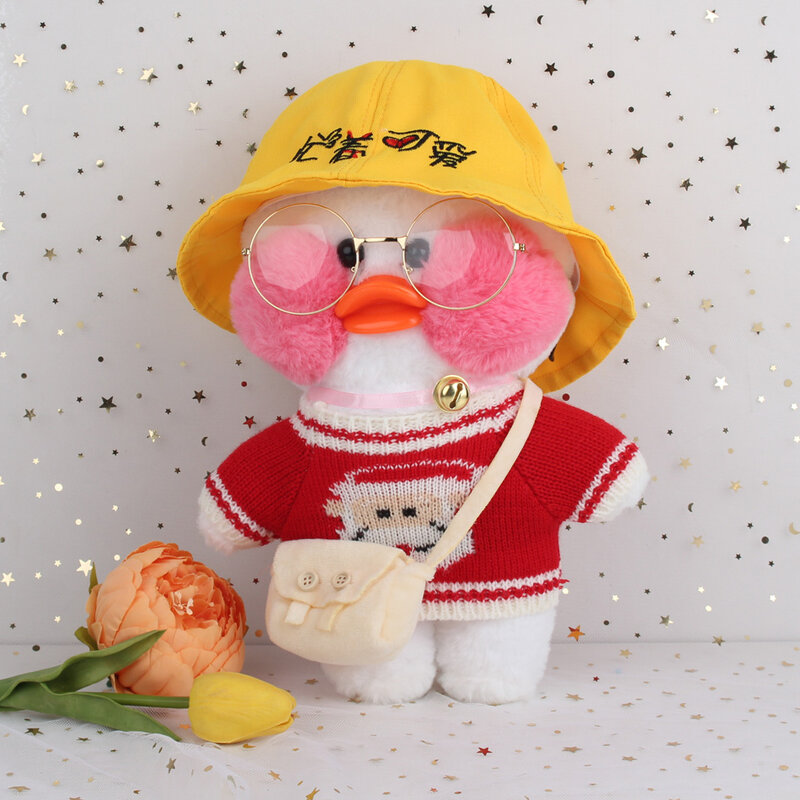 30 سنتيمتر Netred الكورية يرتدي حمض الهيالورونيك ليتل الأصفر بطة دمية البط Lalafanfan البط أفخم لعب لينة البط دمية عيد الميلاد Gi
