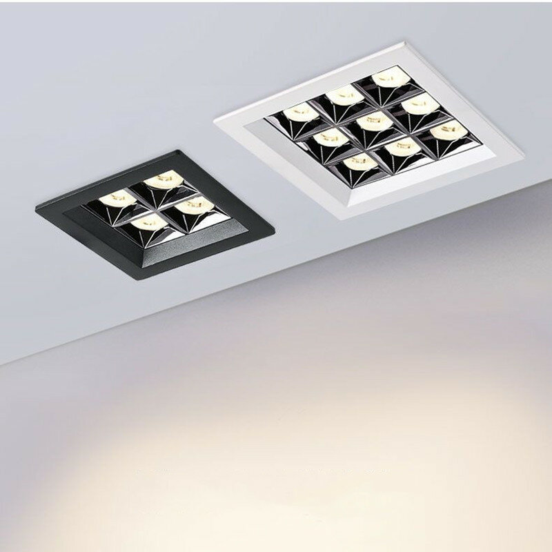 عكس الضوء جزءا لا يتجزأ من لوحة LED ، مصباح السقف مربع ، 15 واط ، 24 واط ، 30 واط ، AC110V ، 220 فولت ، 1 قطعة. #1