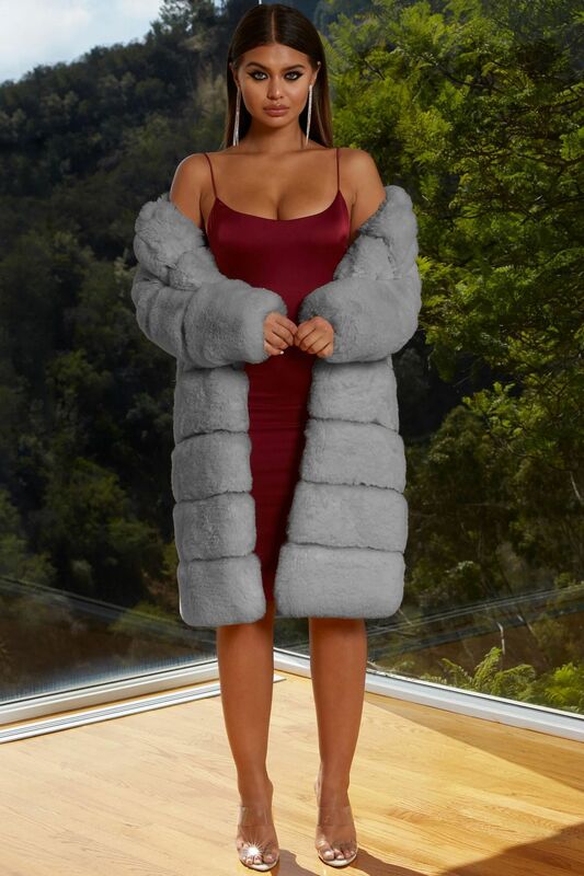 نمط جديد معطف القطن معطف سميكة مقطع طويل أفخم معطف المرأة معطف سترة واقية