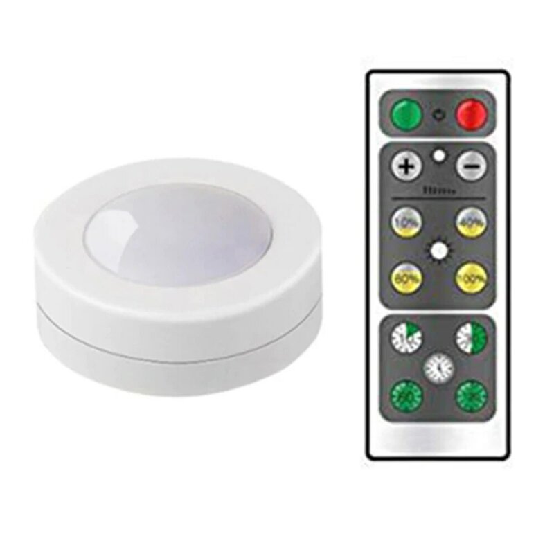 1/3/6 قطعة ضوء الليل الصغيرة اللاسلكية LED مصابيح بك خزانة مصابيح تدار ببطارية مع تحكم عن بعد المطبخ تحت خزانة