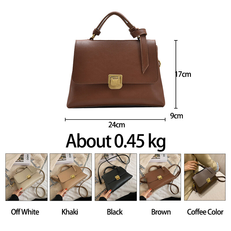 حقائب كتف جلدية PU ملونة عالية الجودة للنساء 2021 حقائب جديدة غير رسمية موجزة حقيبة كروسبودي الرئيسية