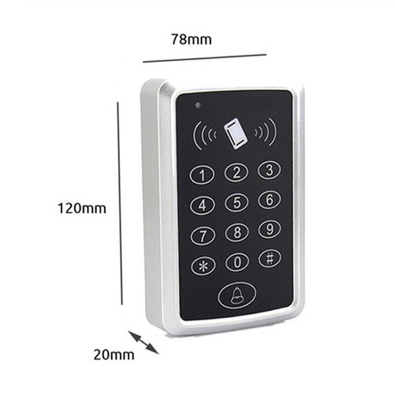 125KHz التحكم في الوصول إلى RFID لوحة المفاتيح EM قارئ بطاقات الباب نظام مراقبة الدخول الباب قفل فتاحة لوحة المفاتيح نظام