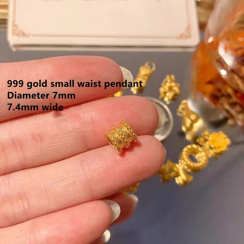 VITICEN المرأة قلادة حقيقية 999 حلية ذهبية 24k الزهور نجوم المرأة المعلقات هدايا رائعة مصنع دروبشيبينغ