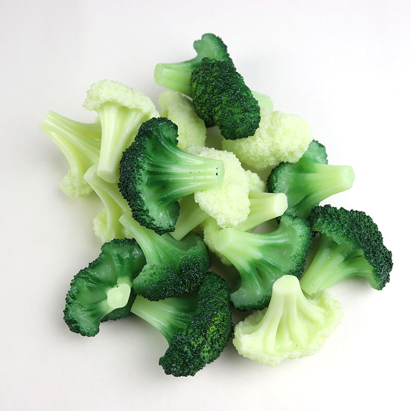الخضروات الاصطناعية القرنبيط القرنبيط الغذاء نموذج مول عينة الدعائم الزخرفية لعب الاطفال اللعب #3