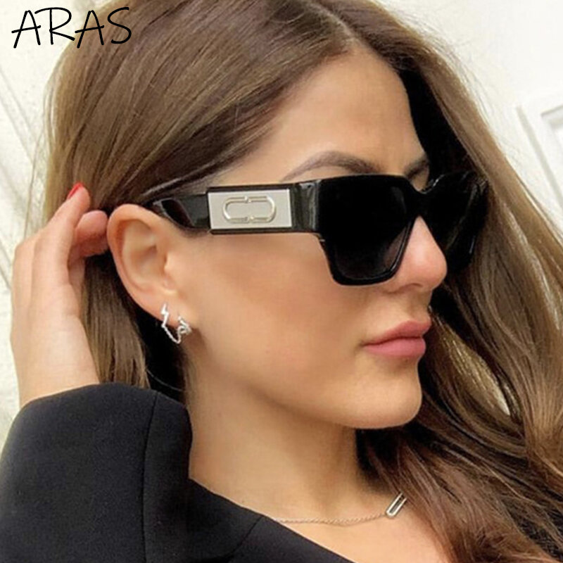 2021 الفاخرة مربع النظارات الشمسية النساء الموضة الكلاسيكية العلامة التجارية مصمم الرجعية الرجال نظارات شمسية التدرج نظارات الإناث lrest دي سول