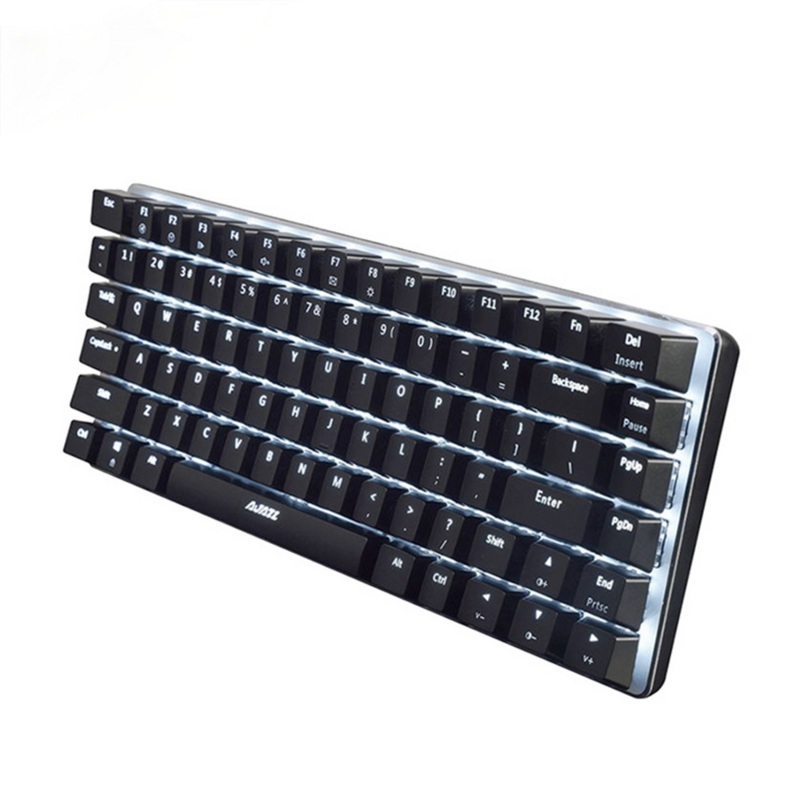 2021 لوحة مفاتيح الألعاب الميكانيكية التبديل الأزرق 82 مفاتيح لوحة المفاتيح السلكية لألعاب الكمبيوتر مع مريح كول LED الخلفية جديد