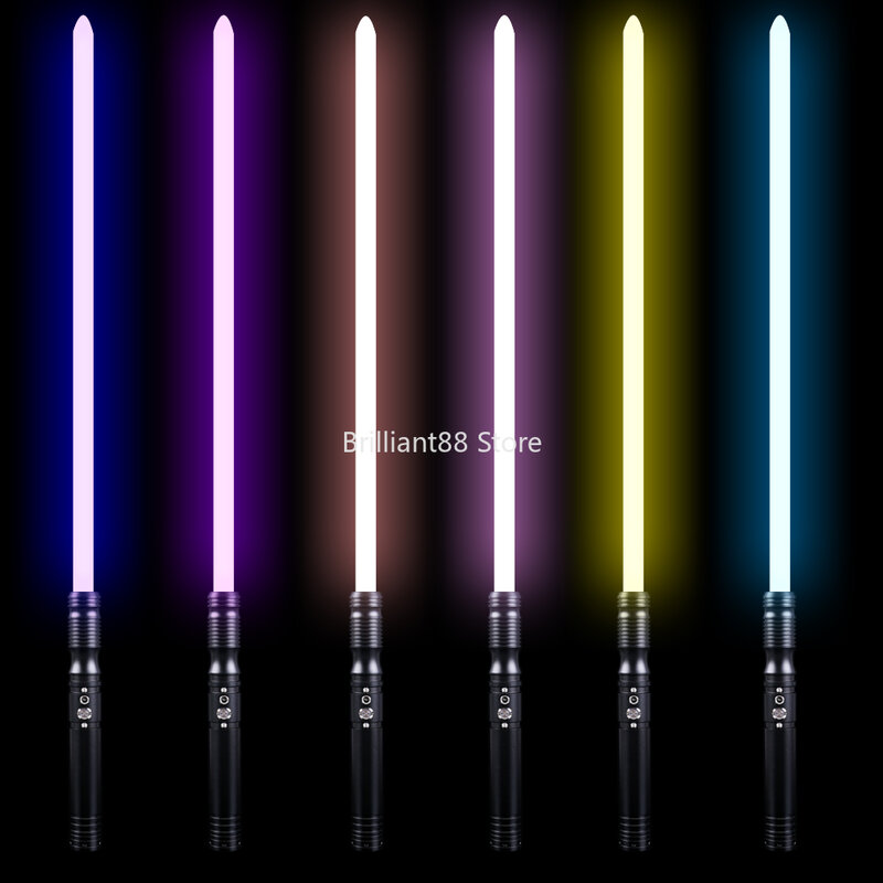 ليزر السيف مبارزة FOC مقبض معدني RGB ضوء صابر قوة FX 12 ألوان 6 خطوط الصوت الناسف قفل lightsaber-TS013