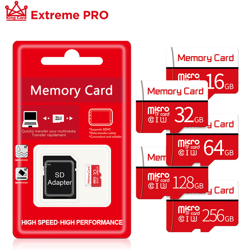 عالية السرعة class10 بطاقة الذاكرة 8GB 16GB 32GB micro sd بطاقة 64GB 128GB tarjeta مايكرو 256gb مصغرة TF بطاقة 4GB مع محول الحرة
