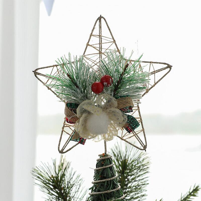شجرة عيد الميلاد الحلي الزخرفية الجوف خارج الحديد المطاوع غرامة صنعة شجرة عيد الميلاد قمة للمنزل