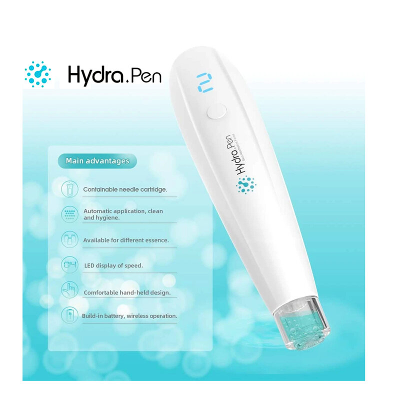 هيدرا القلم H2 ميكرونيدلينغ القلم التلقائي المصل القضيب ميزوثيرابي HydraPen مذهلة أداة العناية بالبشرة للاستخدام المنزلي الشخصي