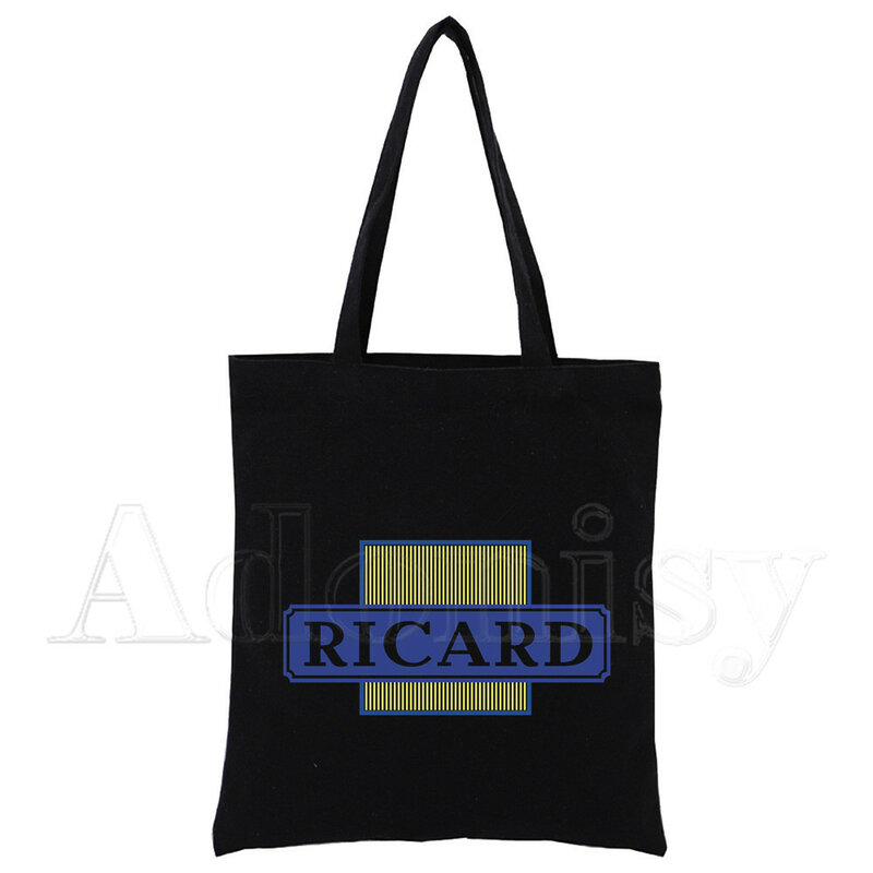 ريكارد الأسود حقائب يد نسائية جديدة رائجة البيع موضة الأسود حقيبة قماش قنب حمل السيدات حقيبة كتف حقائب تسوق قابلة لإعادة الاستخدام