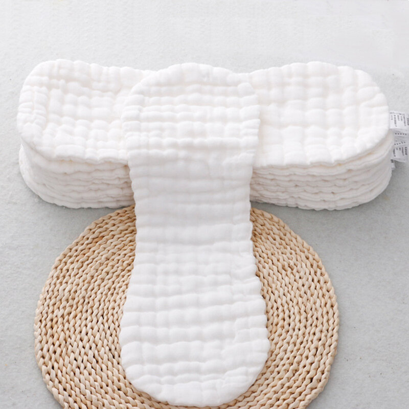 5 قطعة حفاضات الطفل 12-layer الوليد قابل للغسل قابلة لإعادة الاستخدام القطن حفاضات تنفس الرضع الحفاض