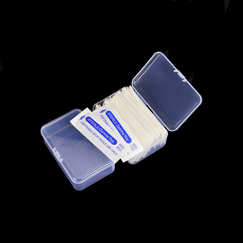 1 قطعة Microblading شفافة إبرة تخزين قطن مستحضرات تجميل وسادة أعواد قطنية صندوق الوشم الإكسسوار