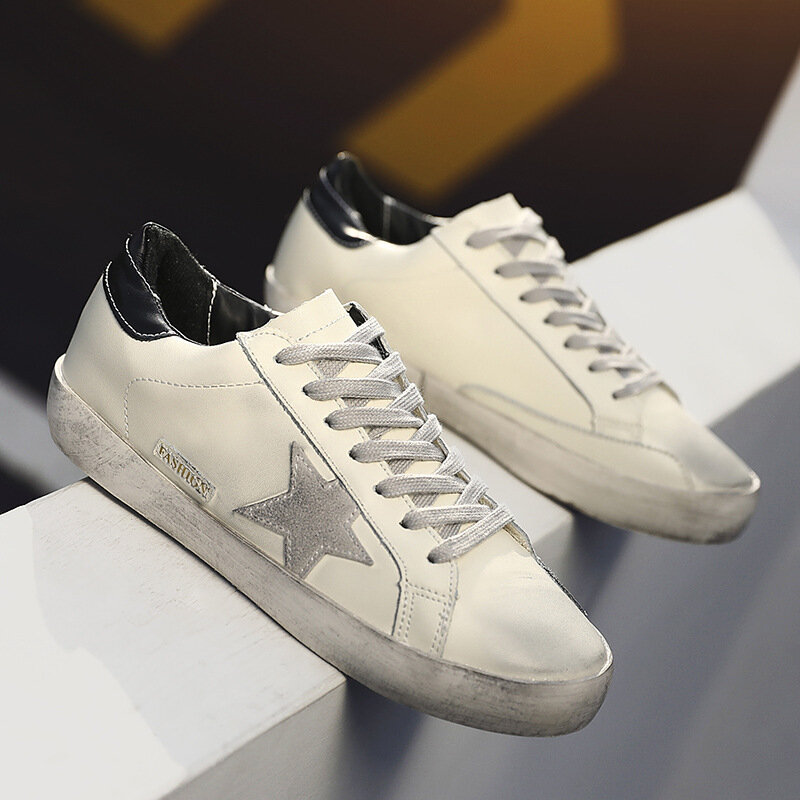 2021 جديد الدانتيل الرجعية سميكة سوليد أحذية نسائية موضة عادية الأبيض جلد الغزال الرياضة ليوبارد جميع الأحذية المنافسة النساء ZZ109