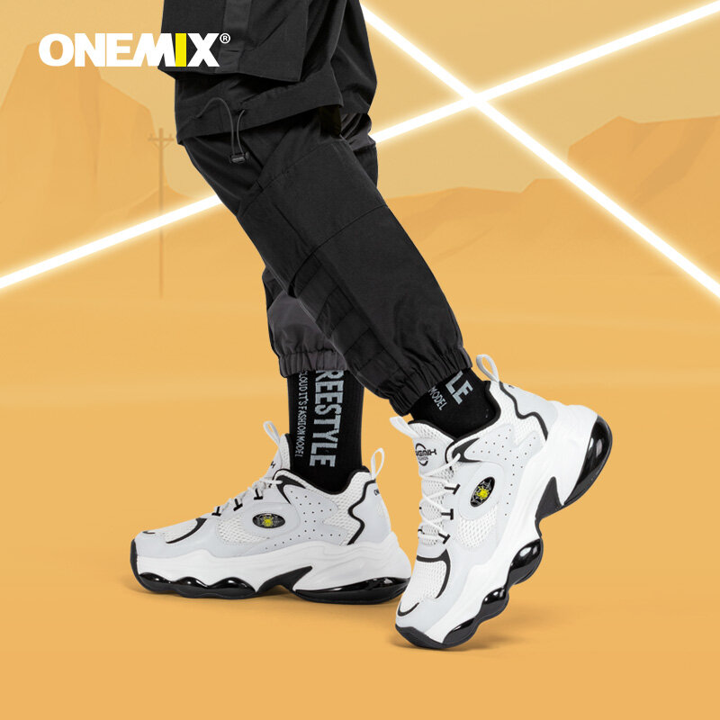 ONEMIX-حذاء جري نسائي خفيف الوزن ومضاد للانزلاق ، حذاء رياضي كلاود ، للجري ، مبطن بالهواء ، مقاس كبير ، لفصلي الربيع والشتاء ، 2021