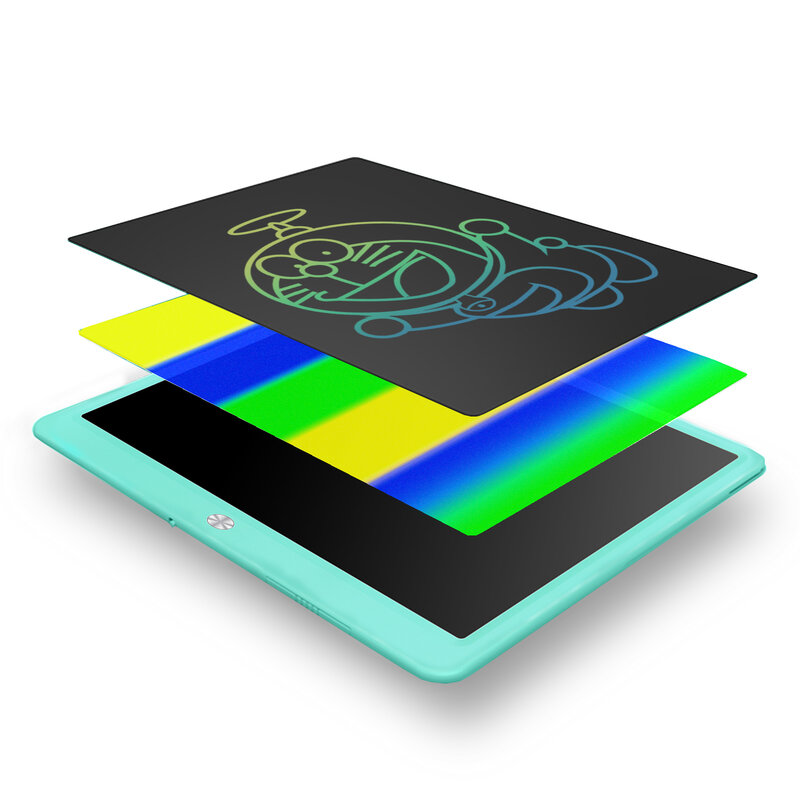 15 بوصة كمبيوتر لوحي LCD بشاشة للكتابة شاشة ملونة خربش لوح للرسم قابل للمسح وقابلة لإعادة الاستخدام أقراص الرسم ، التعليمية والتعلم