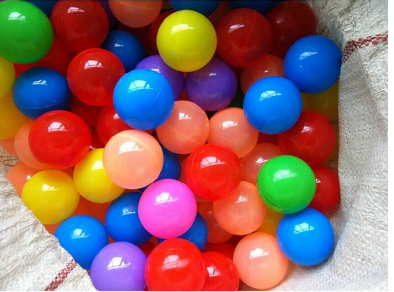 50 قطعة/الحقيبة 5.5 سنتيمتر البحرية الكرة الملونة للأطفال معدات اللعب السباحة الكرة لعبة اللون