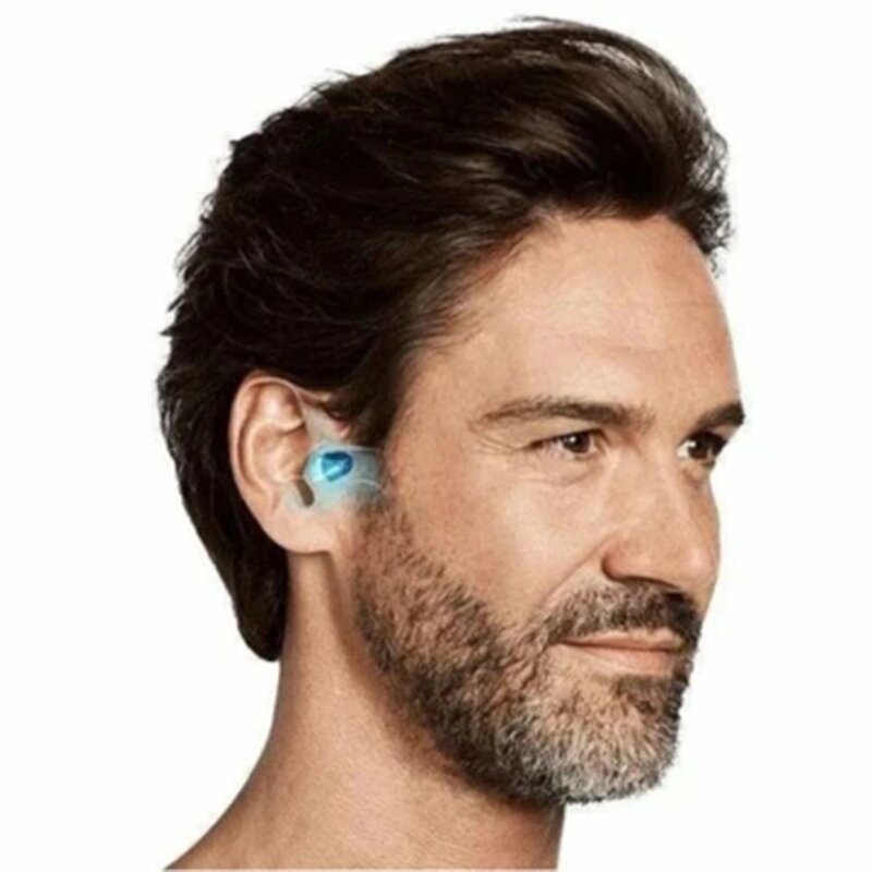سماعة أذن صغيرة الحجم المعونة مكبر صوت لاسلكي صغير مساعدات للسمع لكبار السن أفضل جهاز السمع غير مرئية شحن مجاني