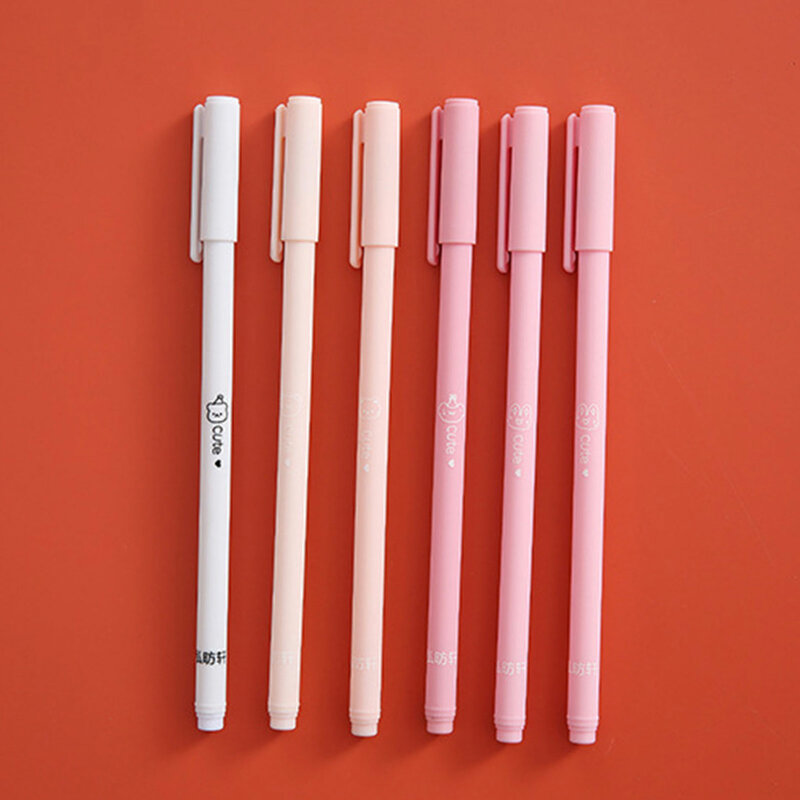 Morandi اللون وصول سعة كبيرة Kawaii ستة أقلام Morandi اللون القلم الكتابة على الجدران قلم رسم قلم تحديد المدرسة الأولى