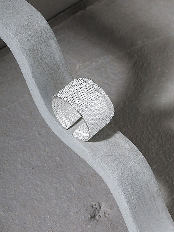خاتم من الفضة الإسترليني 925 من S'STEEL خاتم بتصميم ملمس هدية للسيدات بتصميم عصري قوطي 2021 مجوهرات أكسسوارات