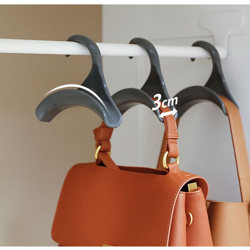 خطاف حقيبة الإبداعية متعددة الأغراض للحقائب حزام وشاح عرض واسع وزاوية مائلة تصميم خاص لحماية أكياس خزانة الشماعات