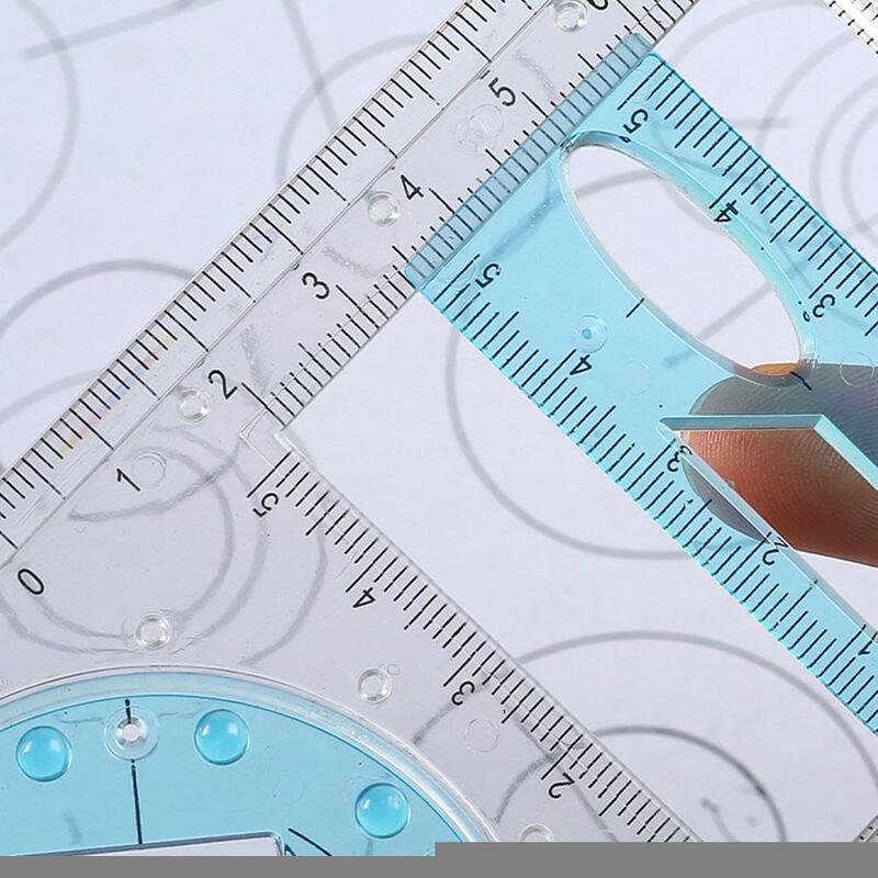 متعددة الوظائف هندسية حاكم رسم هندسي قالب أداة قياس للمدرسة مكتب العمارة التموين