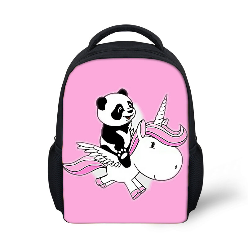 حقيبة ظهر صغيرة لطلاب رياض الأطفال ، حقيبة ظهر صغيرة بتصميم حيوان كرتوني ، باندا ، وحيد القرن ، للأطفال