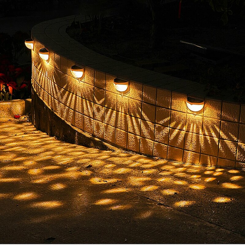 LED الشمسية ضوء مصابيح جدارية للأماكن الخارجية الطاقة حديقة مصابيح مقاوم للماء الشمسية مصباح فناء حديقة الديكور للشرفة الشارع
