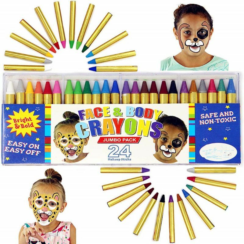 أقلام تلوين للوجه للأطفال ، 16 لونًا ، أقلام تلوين للوجه والجسم ، أقلام تلوين للهالوين ، بدلة حفلات تنكرية ، إكسسوار طلاء