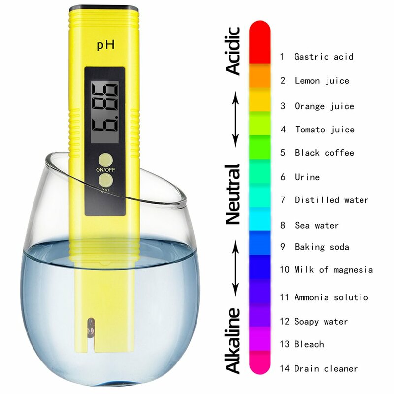 الرقمية LCD PH متر القلم من اختبار دقة 0.01 حوض بركة المياه النبيذ البول التلقائي معايرة LCD عرض PH009BX