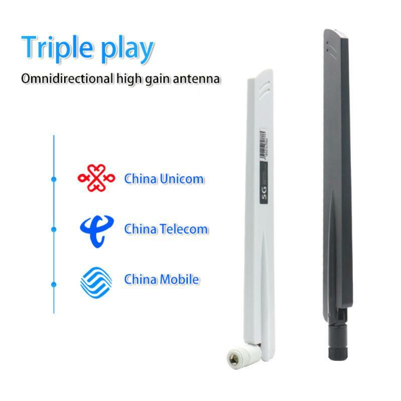 بطاقة الشبكة اللاسلكية واي فاي كامل النطاق 3G 4G 5G للطي هوائي متعدد الاتجاهات مكاسب عالية 600-6000MHz 18dBi كسب SMA الذكور