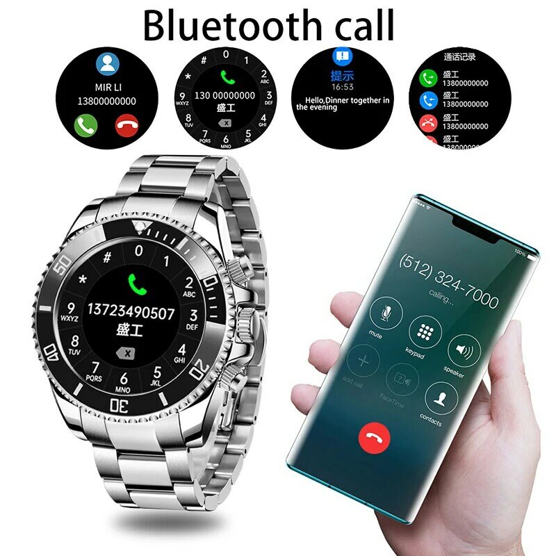 LIGE 2021 جديد الرجال ساعة ذكية النساء 1.3 "شاشة ملونة تعمل باللمس الكامل جهاز تعقب للياقة البدنية بلوتوث دعوة ساعة ذكية للرجال أندرويد IOS
