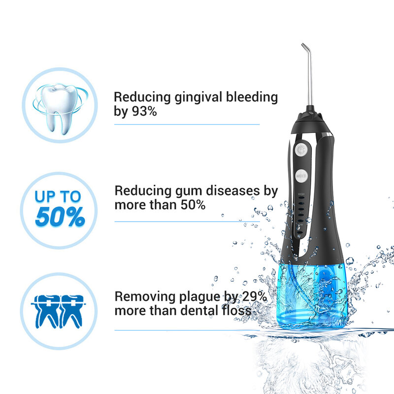 AG المحمولة عن طريق الفم الري usb قابلة للشحن جهاز تنظيف الأسنان بالماء نفاثة مياه للأسنان 300 مللي 5model خزان المياه مقاوم للماء الأسنان الأنظف