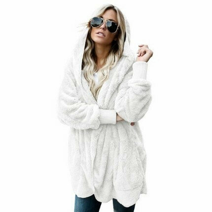 المرأة الدافئة أفخم معطف فضفاض الشارع الشهير ملابس حريمي الشتاء بلوزات هوديس