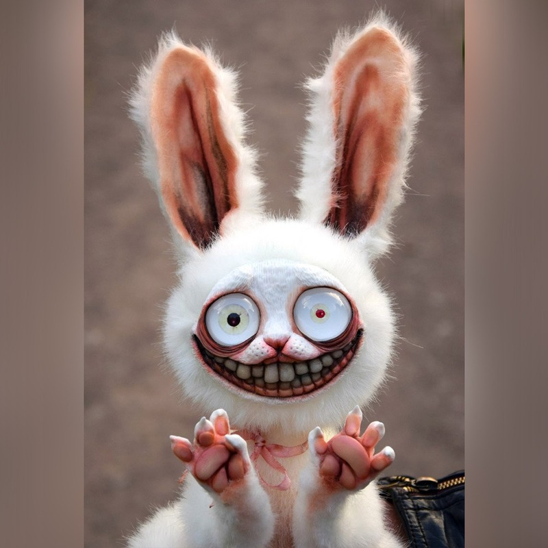 مجنون الأرنب محشوة اللعب مضحك دمية على شكل حيوان الأطفال محشوة يدويا القطن اللعب المنزل الحرفية الديكور 2022 أفضل هدية للأطفال