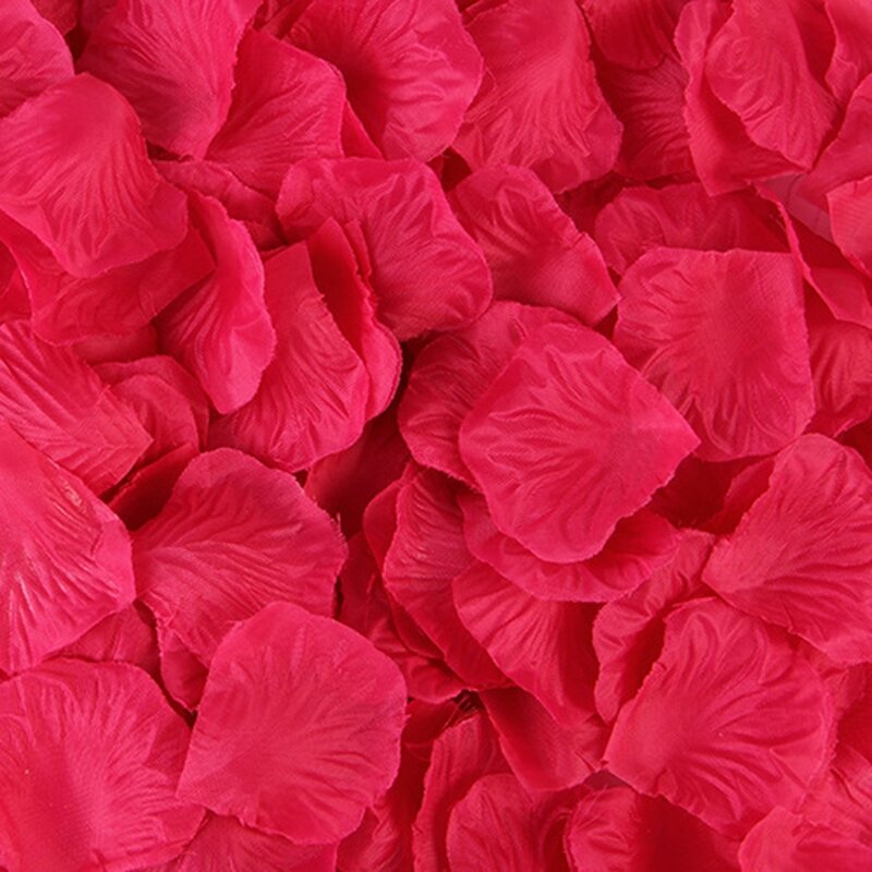 بتلات ورد من الحرير الصناعي ، 2000 قطعة ، إكسسوارات الزفاف ، زهور ملونة
