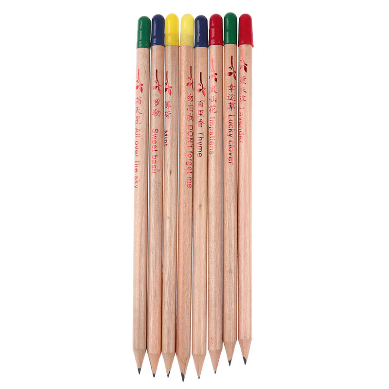 8 قطعة فكرة إنبات قلم رصاص مجموعة إلى تنمو قلم رصاص ظهرت قلم رصاص DIY بوعاء مصنع