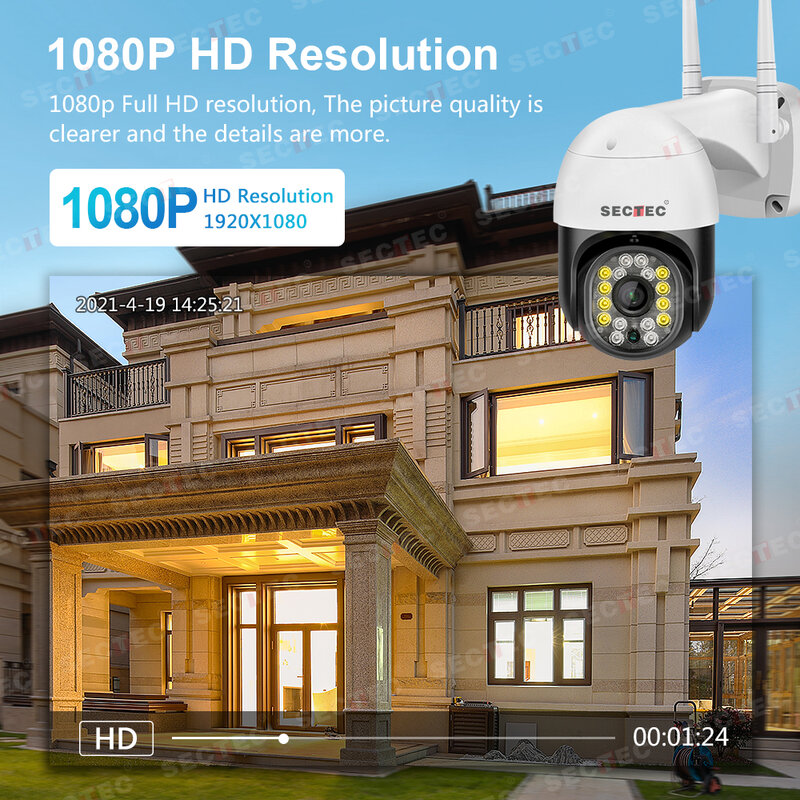 كاميرا سيكتيك 2 متر 360 درجة كاميرا الحياة الذكية IP واي فاي المنزل الذكي تتبع تلقائي حماية الأمن CCTV كاميرا مراقبة