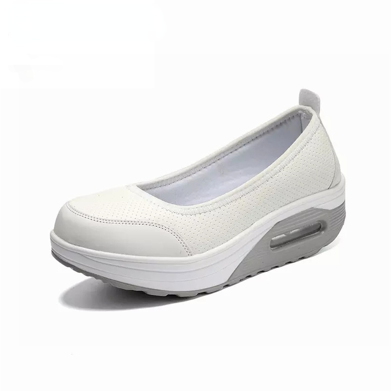2021 المرأة عادية شبكة أحذية خفيفة وسادة هوائية امرأة هزة أحذية الموضة الانزلاق على تنفس أحذية Zapatos دي موهير Zapatos