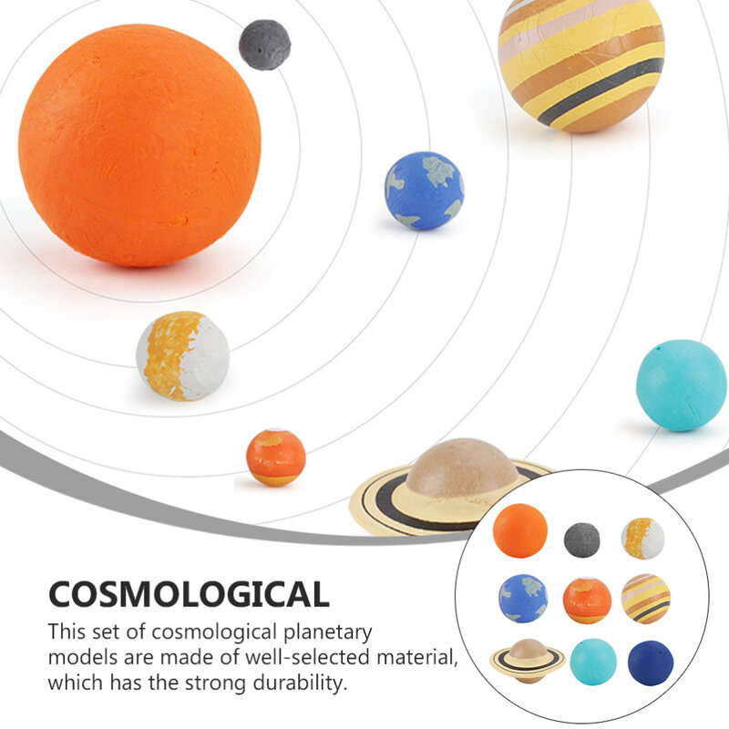 9 قطعة من النماذج الكوكبية الكونية المقلدة العملية للأطفال الإدراك التدريس