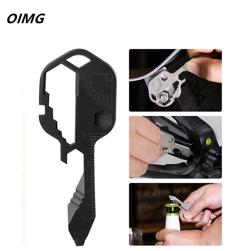 OIMG المفاتيح سكين مفك 24 في 1 سوبر العملي في الهواء الطلق أدوات متعددة الدراجة السيارات إصلاح المطبخ الأنابيب إصلاح فتاحة غطاء