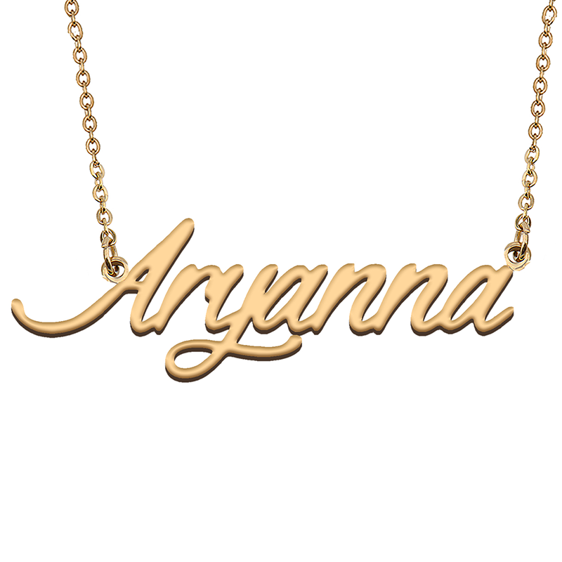 Aryanna مخصص اسم قلادة مخصصة قلادة المختنق جواهر ذات طابع شخصي هدية للنساء بنات صديق عيد الميلاد الحاضر #1